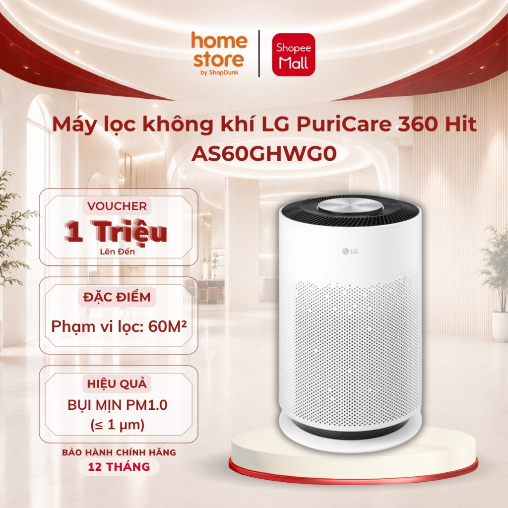 Máy lọc không khí LG PuriCare 360 Hit AS60GHWG0.ABAE