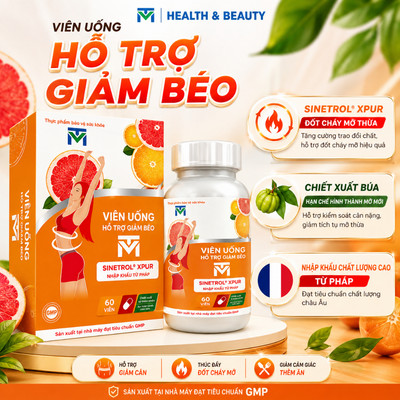Viên uống hỗ trợ giảm béo VTM - Giảm cân, kiểm soát mỡ thừa, giảm thèm ăn, an toàn hiệu quả - Lọ 60 viên