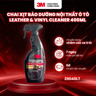 Chai xịt chăm sóc và bảo vệ nội thất da nhựa ô tô 3M Leather & Vinyl Cleaner/Restor 39040LT