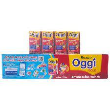 Thùng sữa bột pha sẵn oggi gold 110ml, sữa hộp dinh dưỡng oggi đỏ tăng cân cho bé( không thẻ)