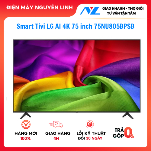 Smart Tivi LG AI 4K 75 inch 75NU805BPSB