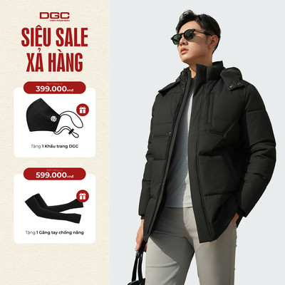 Áo Khoác Phao Nam 3 Lớp Dáng Lửng WAJKBE198M DGCs – Chống Thấm Nước, Chần Bông Cao Cấp, Giữ Ấm Cực Tốt