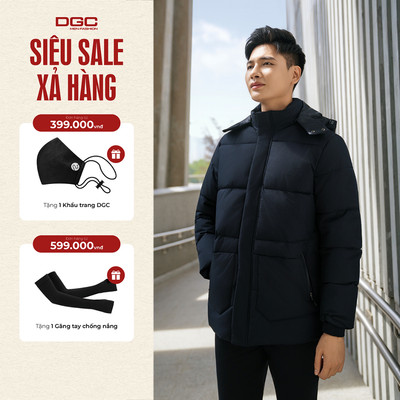 Áo khoác phao nam 3 lớp dáng lửng WAJKBE117M- Kiểu dáng thời trang, vải gió với tính năng chống thấm