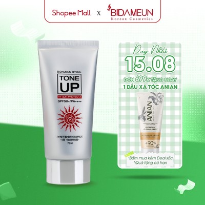 Kem chống nắng và nâng tông màu da  SPF50+ PA++++Bidameun Siyoul Tone Up Fit Sun Protecta  B35 70ml