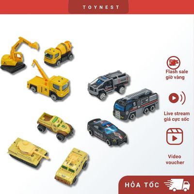 Đồ Chơi DUKA : Mô Hình Hợp Kim Mini / Xe Công Trình  DK81462 / Xe Cảnh Sát Đặc Nhiệm DK81464 / Xe Thiết Giáp DK81463