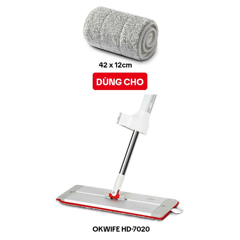 Bông Lau Nhà Thay Thế OKwife HD-7020-1, Dùng Cho Cây Lau Nhà Tự Vắt OKwife HD-7020