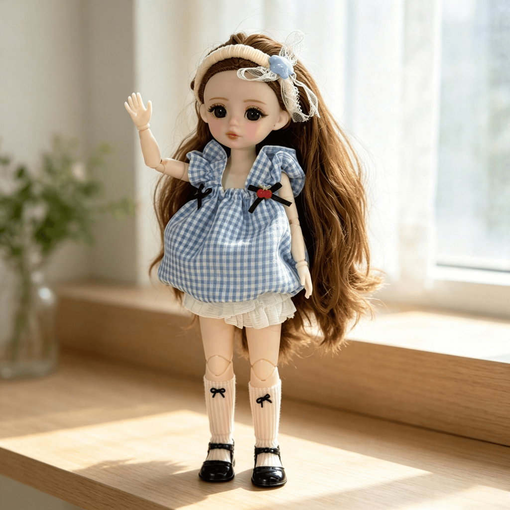 Búp Bê 30cm,Búp Bê Cho Bé Gái,Búp Bê Douyin,Búp Bê Nữ,đồ chơi cho con gái,BJD búp bê 30cm khớp nối l