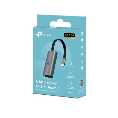 Bộ Chuyển Đổi TP-LINK UE302C USB Type-C Sang Ethernet 2.5 Gigabit, Plug & Play