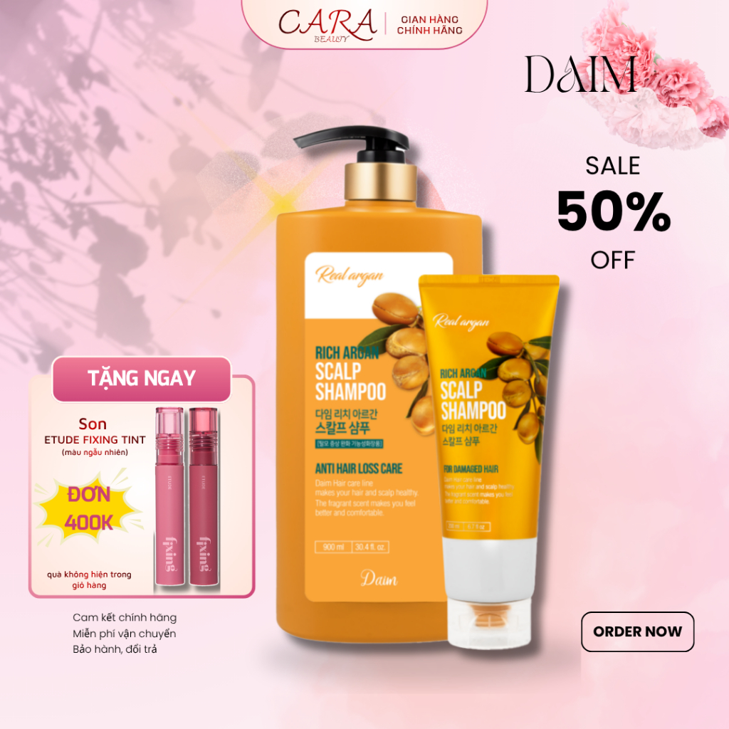 [SALE 50%] Dầu Gội Đầu Chứa Dầu Argan DAIM RICH ARGAN SCALP SHAMPOO