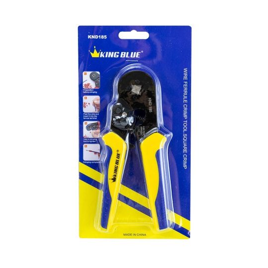 Kìm bấm cos vuông KingBlue KND185 phạm vi uốn 0.25mm - 10mm, chất liệu thép cao cấp, chịu lực, kềm b