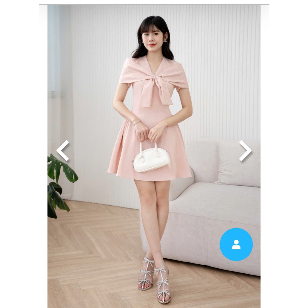 (Thanh lý đồ cá nhân) Đầm xòe phối vạt nơ JM Dress