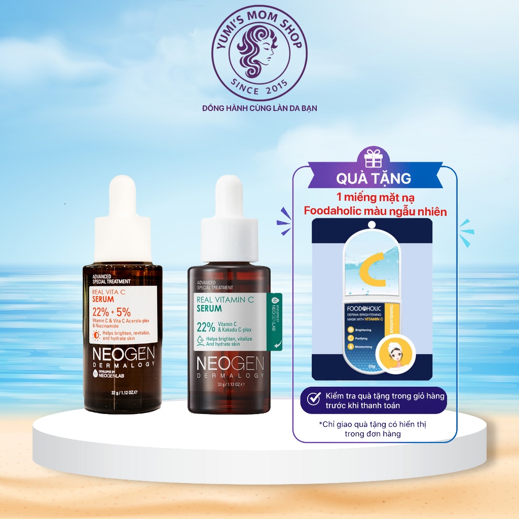 Siêu Tinh Chất serum Vitamin C Neogen Mờ Thâm Dưỡng Trắng Vitamin C SAP Neogen Dermalogy Real Vita C