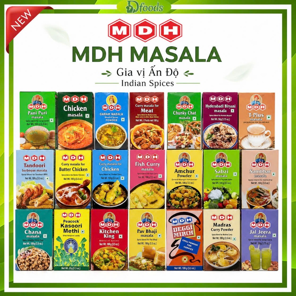 Bột Gia Vị Ấn Độ MDH 100g