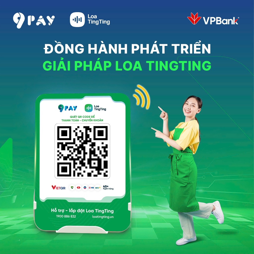 Loa TingTing VPbank - Loa báo chuyển khoản chính hãng - Tiền về thẳng tài khoản VPbank