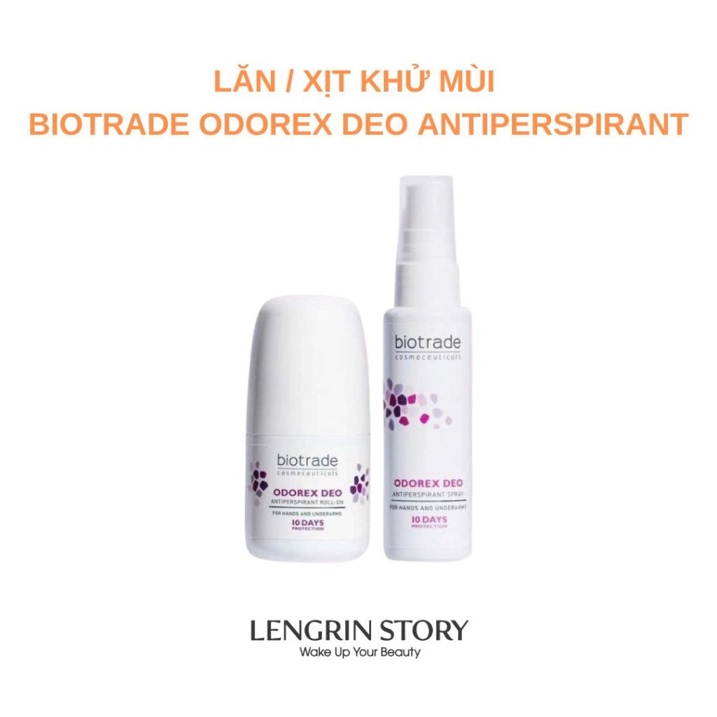 Lăn/ Xịt Khử Mùi Cơ Thể Biotrade Odoreax Deo Antiperspirant 40ml