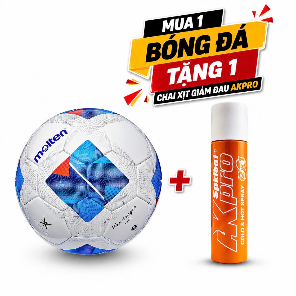 Bóng đá số 5 Molten F5N4900 - Tiêu chuẩn FIFA Quality Pro - Chính hãng