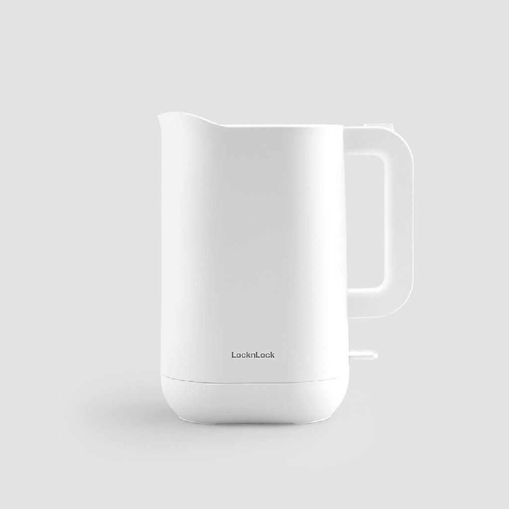 Ấm đun siêu tốc 1.2L giảm âm LocknLock Silent Electric Kettle - Màu trắng EJK216WHT
