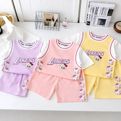 Bộ thun ngắn Lakers Mèo