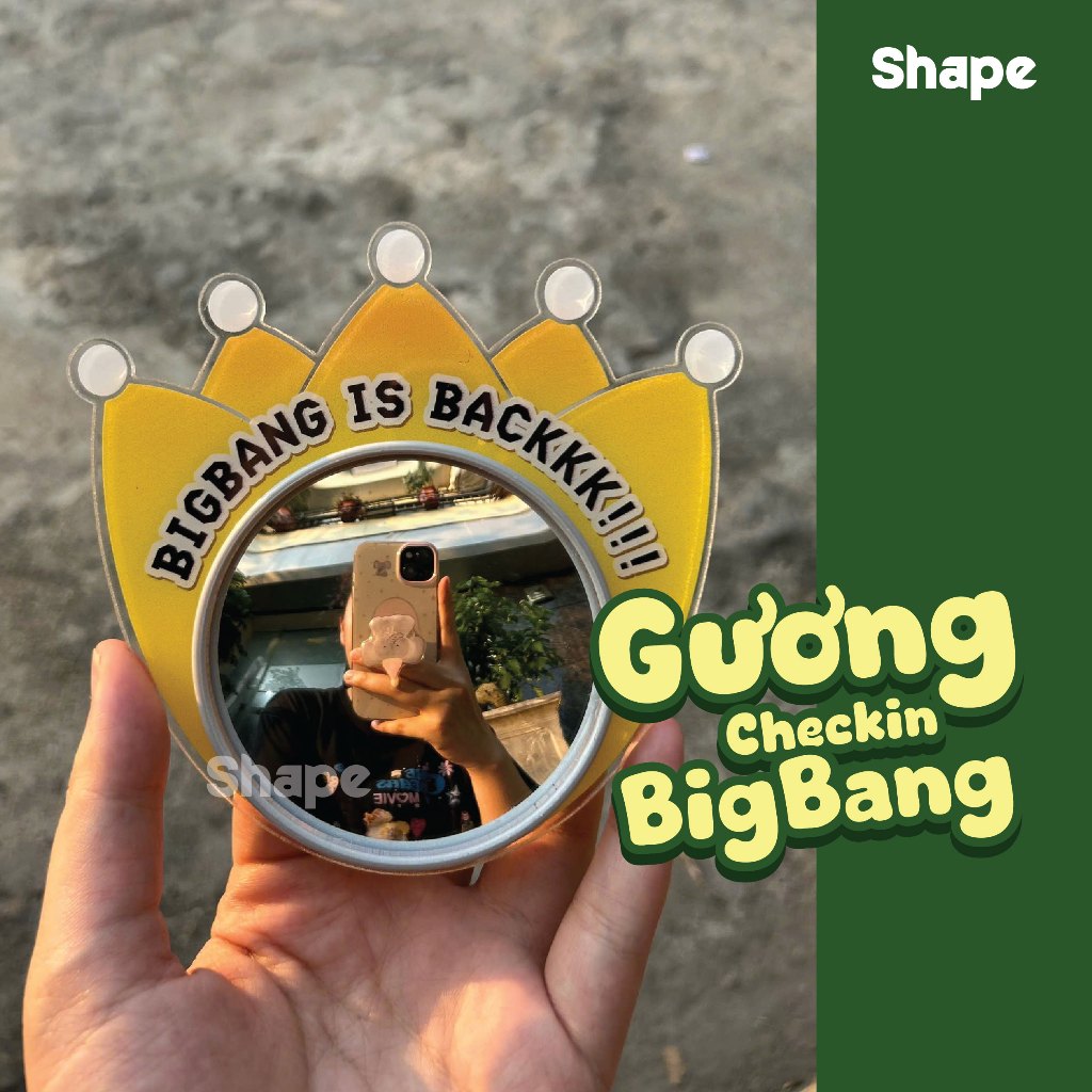 Gương selfie Checkin Bigbang, VIP - bỏ túi - SHAPE DECOR