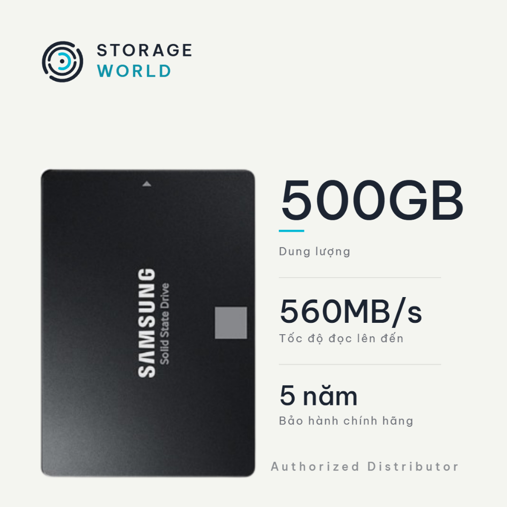 Ổ Cứng Gắn Trong SSD Samsung 870 Evo 2.5" SATA III (500GB / 1TB / 2TB) Nâng Cấp Máy Tính Laptop