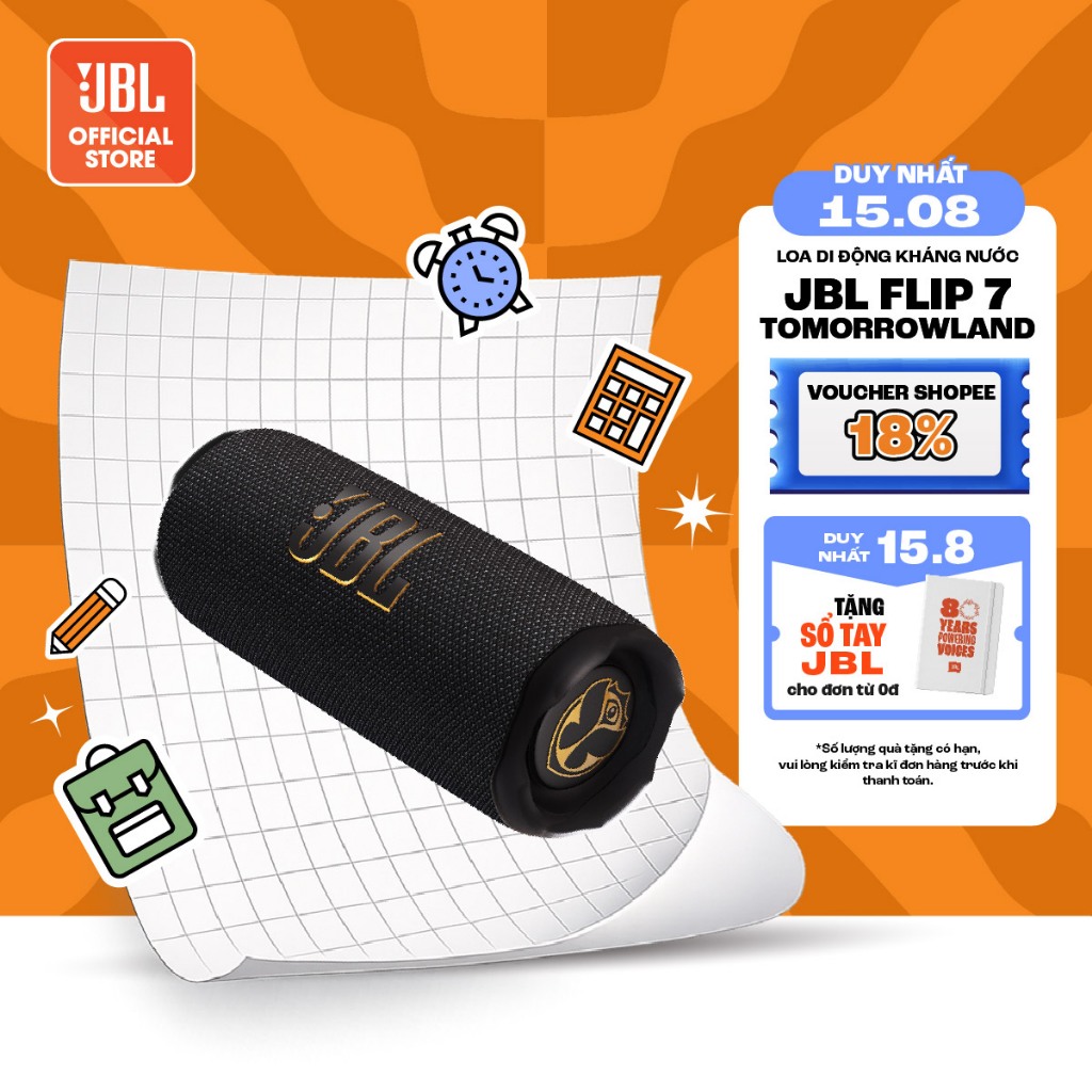 [ĐỘC QUYỀN ONLINE - CAMO] Loa JBL Flip 7 Công Suất 35W Chơi Nhạc Tới 16 Giờ Chống Nước Bụi IP68 Ghép Nối Đa Loa