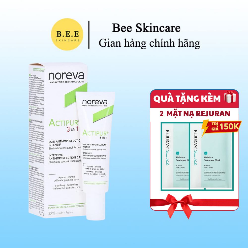 [HÀNG CÔNG TY] Kem Dưỡng Noreva Actipur 3 En 1 Care Giảm Mụn, Kiểm Soát Dầu, Làm Dịu Bee Skincare