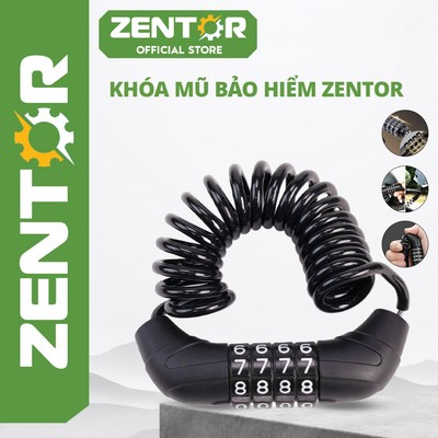 Khóa dây mã số Khóa chống trộm cao cấp ZENTOR cho mũ bảo hiểm, xe, túi, khóa cửa. Khóa mã số tùy chỉnh theo ý
