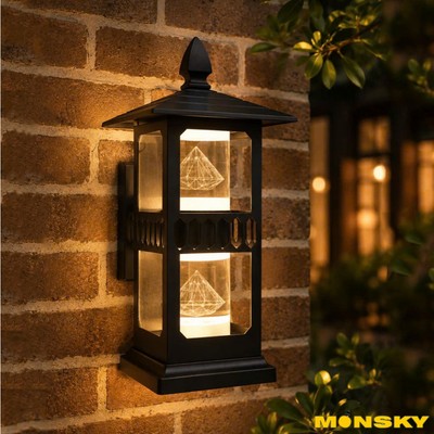 Đèn tường MONSKY PESEL phong cách Bắc Âu hiện đại trang trí nhà cửa sang trọng chống nước IP66