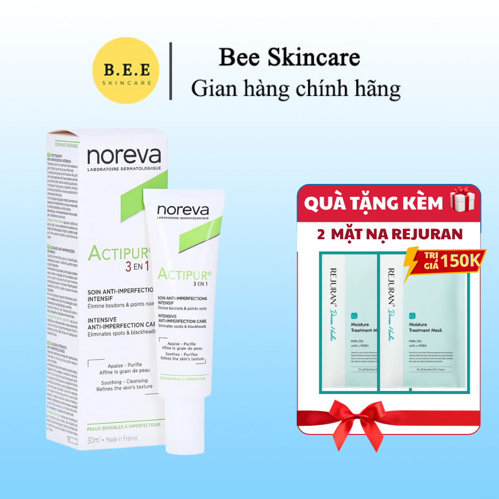 [HÀNG CÔNG TY] Kem Dưỡng Noreva Actipur 3 En 1 Care Giảm Mụn, Kiểm Soát Dầu, Làm Dịu Bee Skincare