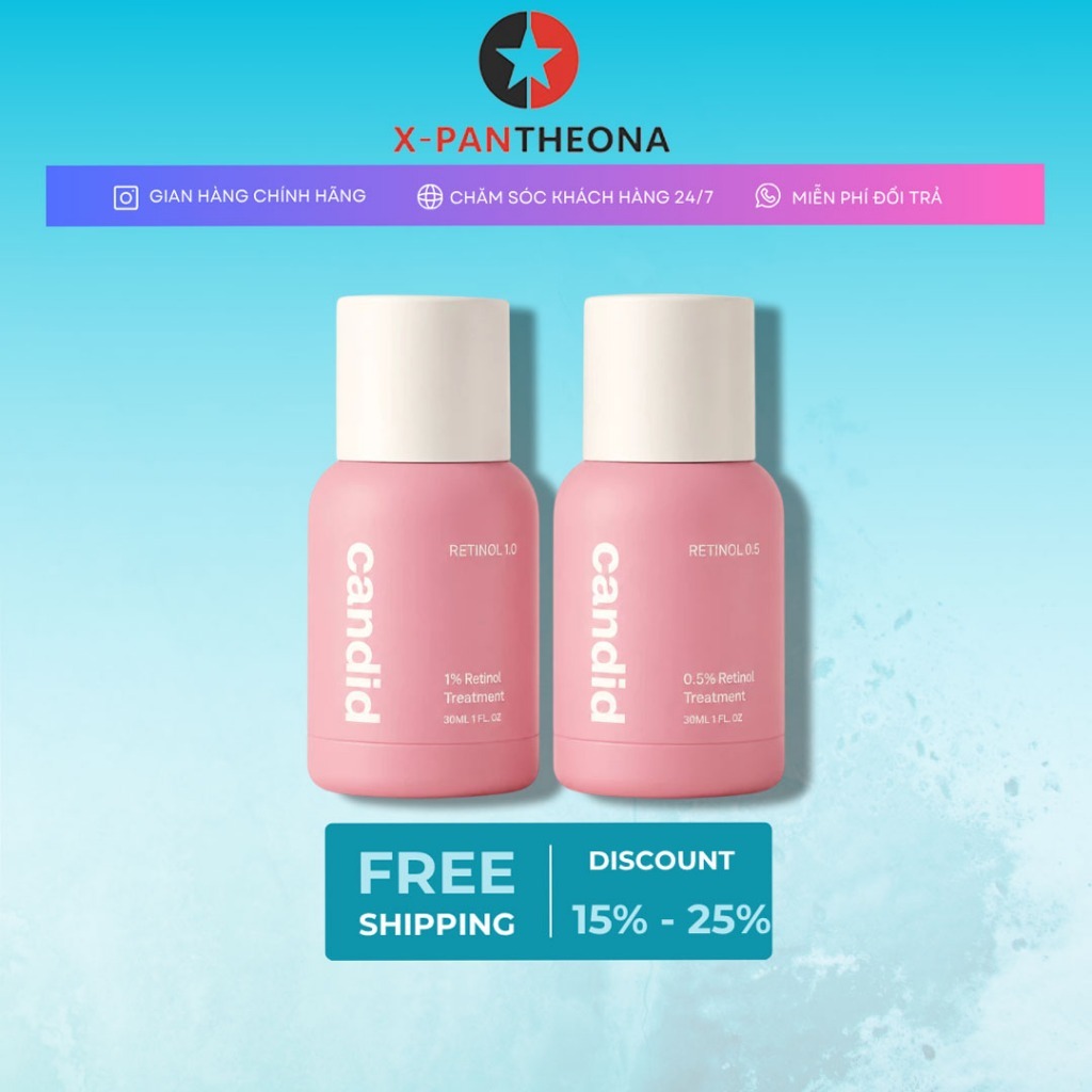 Tinh Chất Retinol Candid Chống Lão Hóa, Nhăn Candid 0.5% Retinol/ 1% Retinol Treatment 30ml