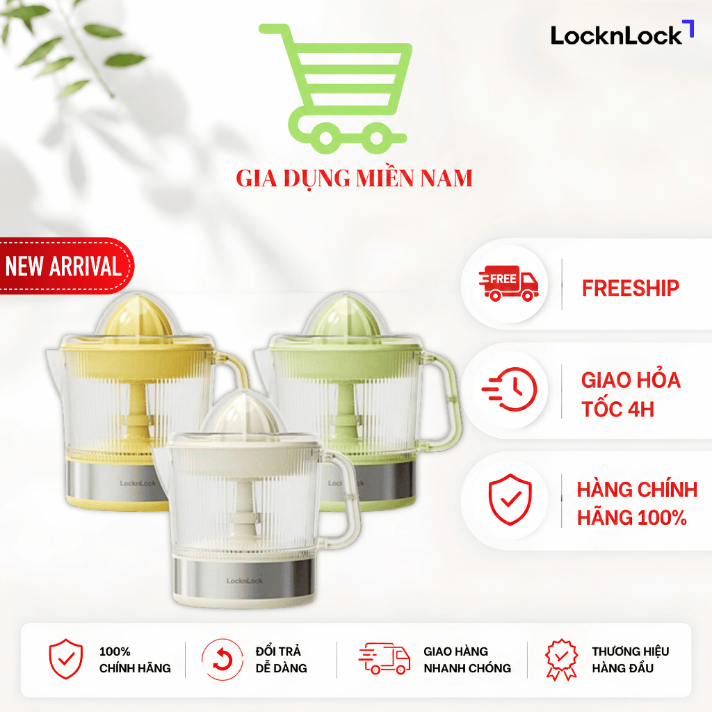 Máy Vắt Cam LocknLock Citrus Juicer EJJ244, dung tích 700ml, 40W - Hàng Chính Hãng