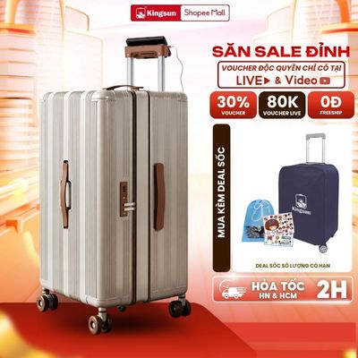 Vali kéo du lịch cao cấp có ngăn nới rộng Kingsun KS-699 Size20/24/28, Bảo hành 5 năm