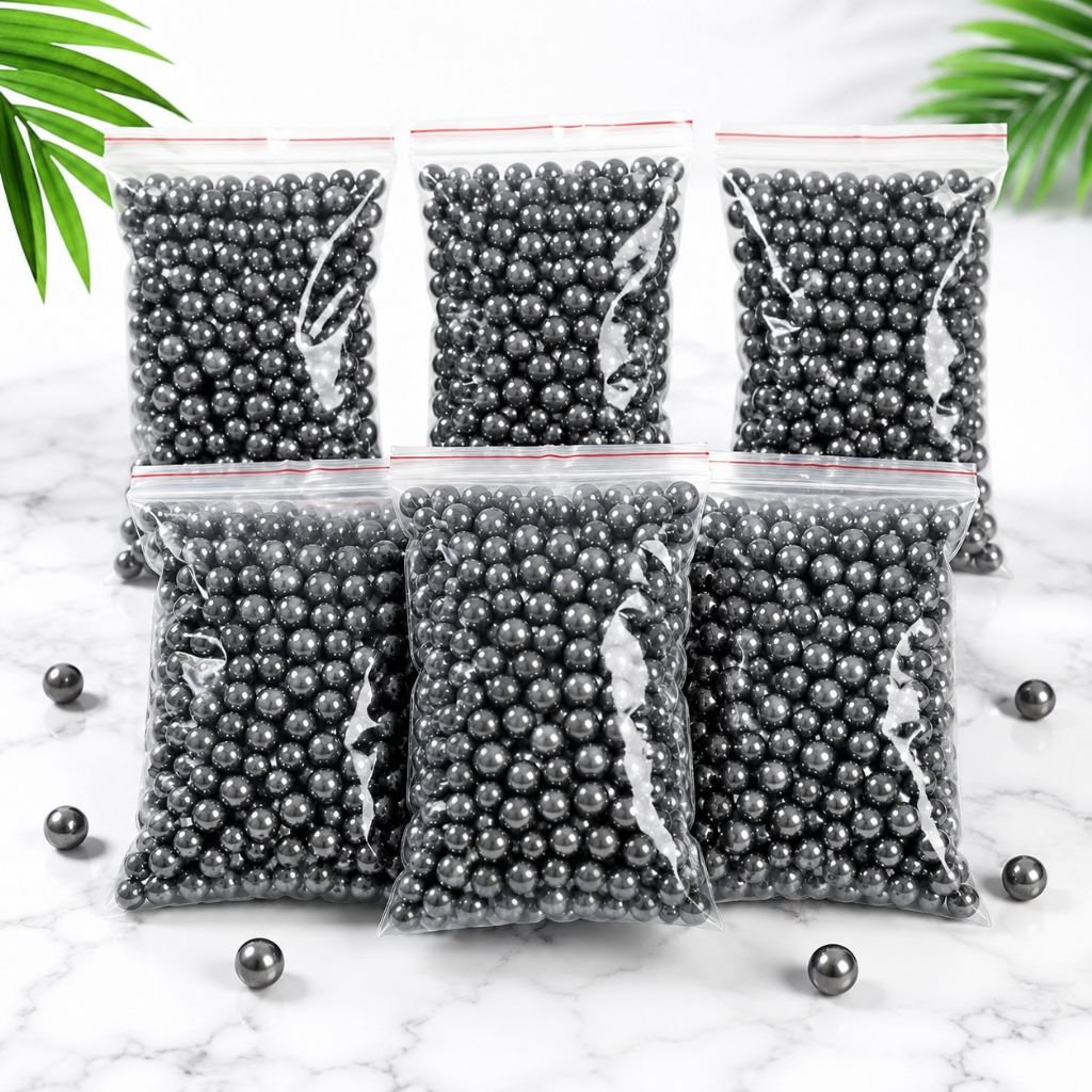 Bi Sắt Tròn 6mm 7mm 8mm Hàng Loại 1, Bóng Đều Đẹp, Túi 0.5kg 1kg 2kg