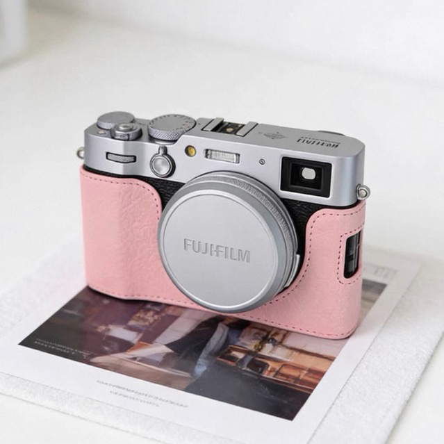 [ SẴN HCM ] BAO DA HALF CASE da PU Fujifilm 𝐗𝟏𝟎𝟎𝐕𝐈 - Vỏ ốp Máy Ảnh