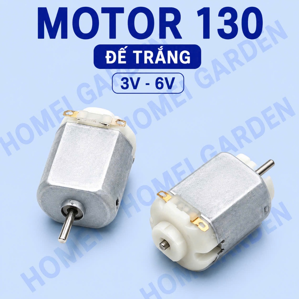 2 CÁI - Motor 130 mô tơ mini 3V - 6V motor chất lượng cao tốc độ 6000 - 12000 RPM - HM0202-2