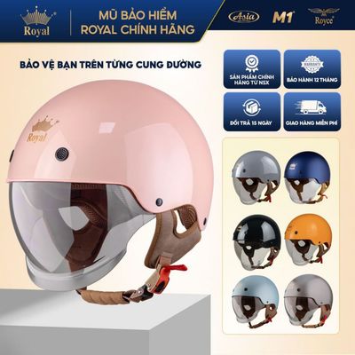 [Độc Quyền NSX] Mũ Bảo Hiểm 1/2 Royal M239 Có Kính Âm | Size S M L XL XXL | Đạt Chuẩn | BH 12T