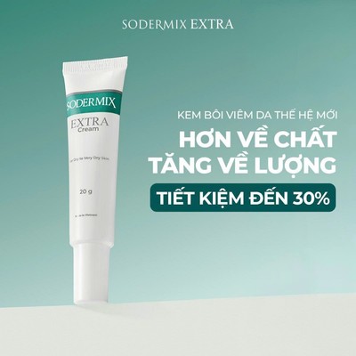 Kem Bôi Viêm Da Thế Hệ Mới SODERMIX EXTRA Hỗ Trợ Viêm Da Cơ Địa, Chàm sữa, Eczema, Tổ Đỉa, Vảy Nến