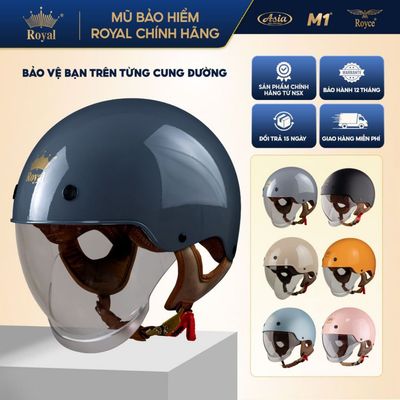 Mũ Bảo Hiểm 1/2 Royal M239 Chính Hãng Có Kính Âm | Size M L XL XXL | Đạt Chuẩn | BH 12T Tại NSX