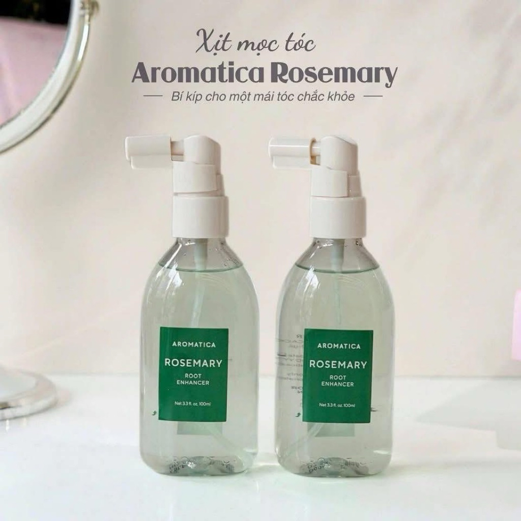 Xịt Dưỡng Mọc Tóc Hương Thảo 100ml Giảm Rụng Mọc Mới Nuôi Dưỡng Tóc Aromatica Rosemary Root Enhancer