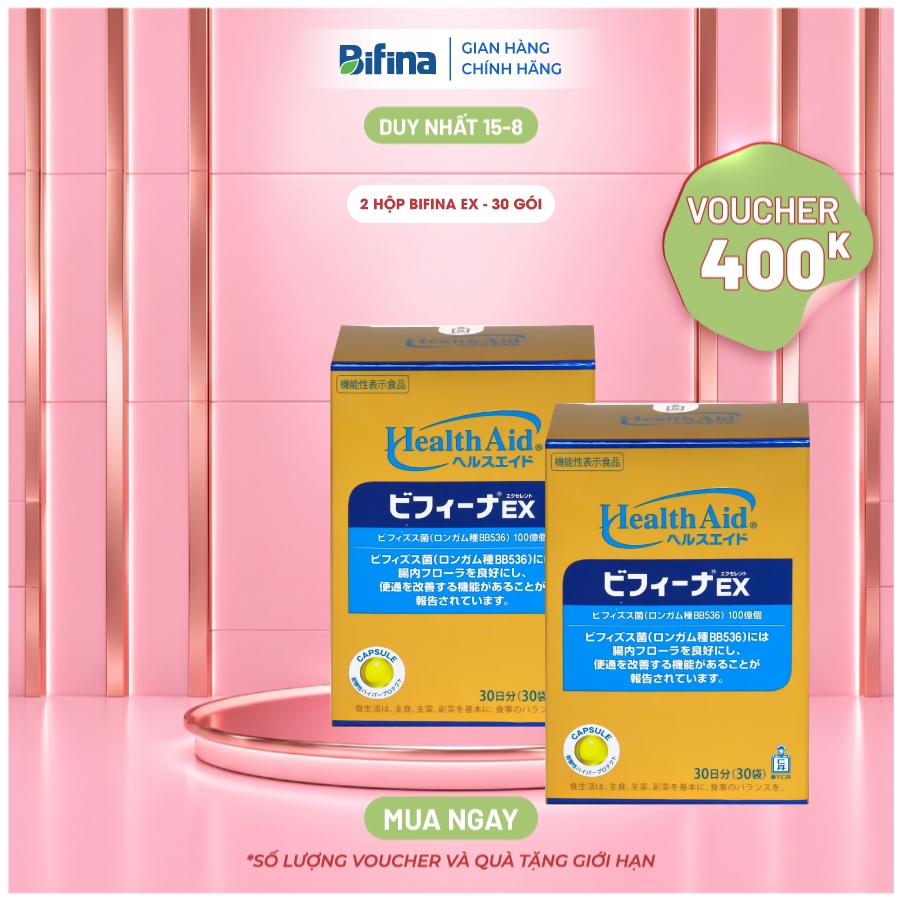 [Combo 2 hộp 30 gói] Men vi sinh Bifina Nhật Bản - Loại EX