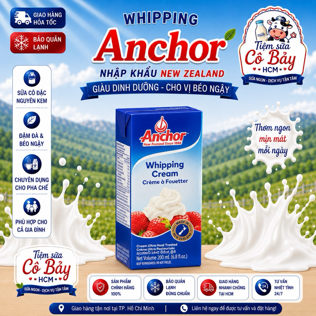 Whipping cream Anchor 200ml