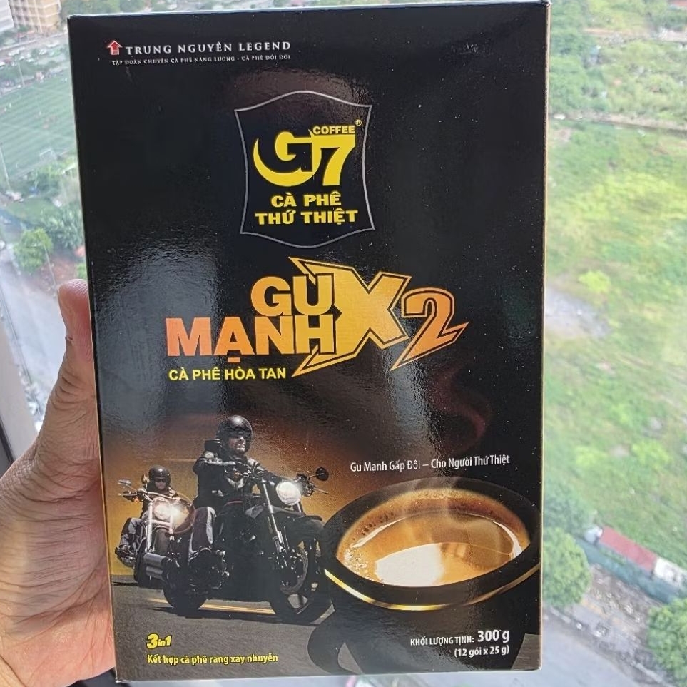 Cà Phê G7 Gu Mạnh X2 3in1 12 Gói x 25G