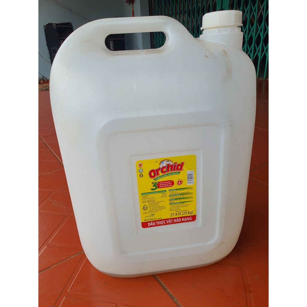 ( Dày dặn ) - Can Nhựa 30 Lít Cũ - Can Dầu Ăn  - Nặng 0.85 kg