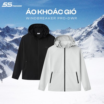 [SVIP X 5S] Áo Khoác Gió Nam 2 Lớp 5S FASHION Có Mũ Tháo Được, Trượt Nước, Chắn Gió Giữ Ấm 01-M0AKGR5009