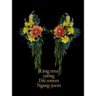lãng treo tường trang trí , hoa nhập khẩu cao cấp , siu đẹp