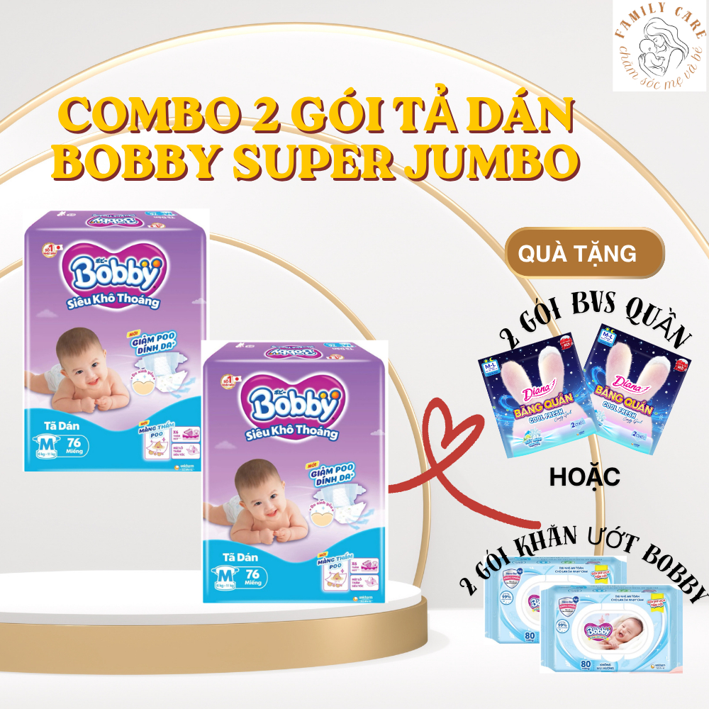 [MUA 2 TẶNG QUÀ] Tả dán Bobby Siêu Khô Thoáng S80/M76