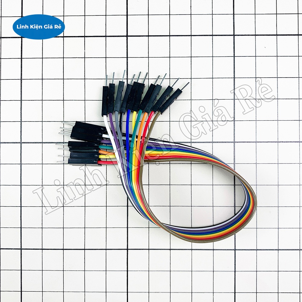 Dây Cáp 20cm 7 Màu 10P Cái-Cái (10 Sợi), 40P Đực-Cái (40 Sợi), 40P Đực-Đực (40 Sợi)