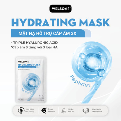 [GIFT] [5 MIẾNG] Mặt Nạ Phục Hồi, Dưỡng Sáng, Cấp Ẩm Đa Tầng Welson 9 Peptides 5 miếng x 25ml