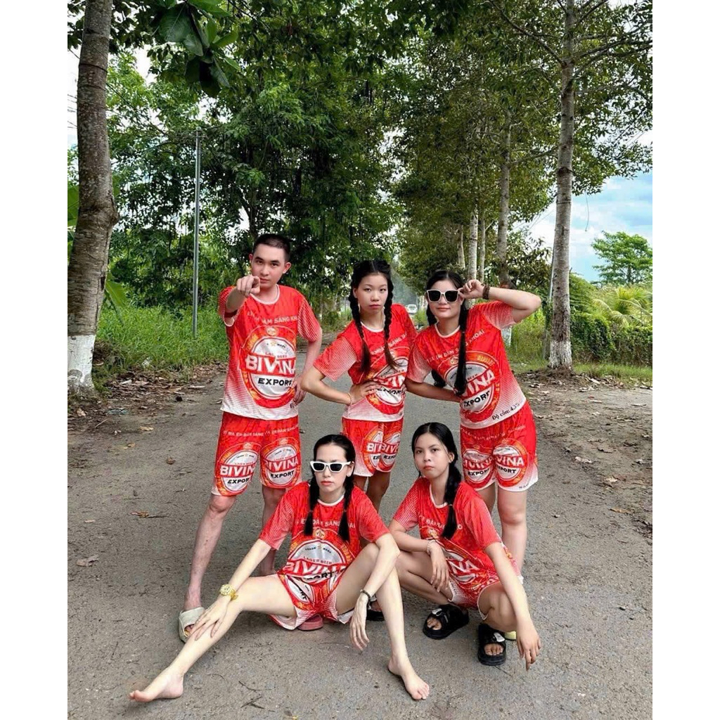 Bộ hottrend cho bé trai bé gái Bia bivina đủ size 7-90kg