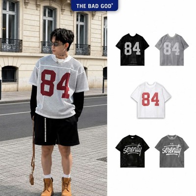 Áo Thun Lưới Nam Nữ The Bad God 84 Rising Form Boxy Áo Phông Unisex Local Brand